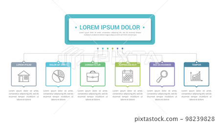 Infographic Template with 6 Elements 98239828