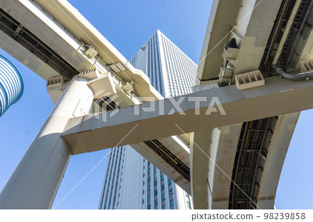 Tokyo Cityscape Sunshine 60 and Metropolitan Expressway Ikebukuro Line 98239858