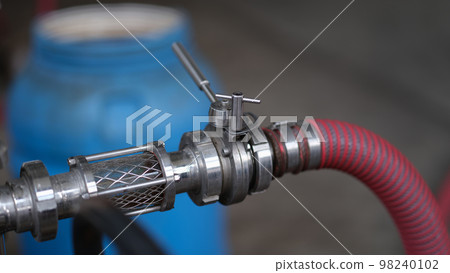 Barrels with a tap and a hose for production of beer or wine Barrels with a tap and a hose for production of beer or wine 98240102