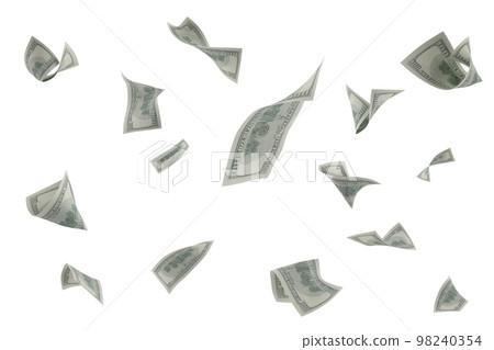 Money banknotes flying, concept of economic wealth and success Money banknotes flying, concept of economic wealth and success 98240354