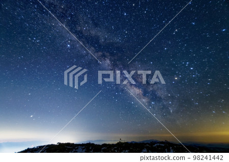 The summer Milky Way seen from Mt. Chogatake in the Northern Alps The summer Milky Way seen from Mt. Chogatake in the Northern Alps 98241442