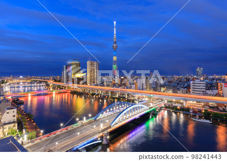 Tokyo Sky Tree Light Up 98241443