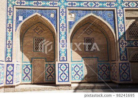 Ensemble of Kosh Madrasah Modarikhon Madrasah in Bukhara in Uzbekistan. 05.05.2019 Ensemble of Kosh Madrasah Modarikhon Madrasah in Bukhara in Uzbekistan. 05.05.2019 98241695