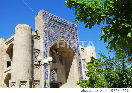 The Kukeldash Madrasah in the Lyabi-Khauz ensemble in Bukhara in Uzbekistan. The Kukeldash Madrasah in the Lyabi-Khauz ensemble in Bukhara in Uzbekistan. 98241706