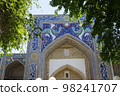 Madrasah Nodir Divan-Begi in the Lyabi-Khauz ensemble in Bukhara in Uzbekistan. 98241707
