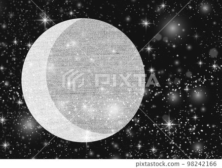 Full moon and starry sky background illustration, crescent moon and night sky background, celestial background illustration Full moon and starry sky background illustration, crescent moon and night sky background, celestial background illustration 98242166