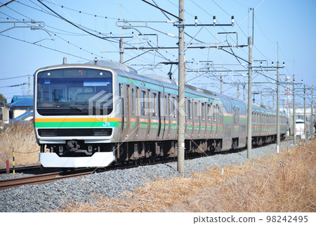 東北本線栗橋~東鷲宮 JR東日本E231系1000系U-503編隊(小山) 東北本線栗橋~東鷲宮 JR東日本E231系1000系U-503編隊(小山) 98242495