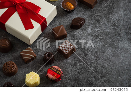 Valentine's day image with black background 98243053