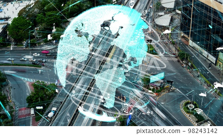 Smart transport technology alteration concept for future road traffic control 98243142