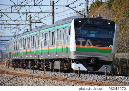 Takasaki Line Honjo - Okabe JR East E233 series 3000 series L01 formation (Takasaki) 98244970
