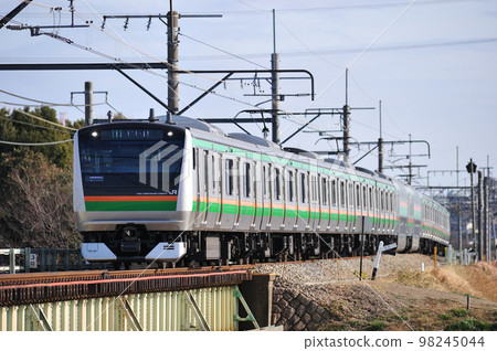 高崎線岡部本莊JR東日本E233系3000系L03編隊(高崎) 高崎線岡部本莊JR東日本E233系3000系L03編隊(高崎) 98245044