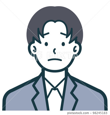 Bust shot of an anxious businessman 4 Bust shot of an anxious businessman 4 98245183