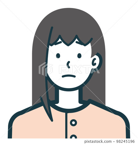 不安的便衣女人半身像3 98245196