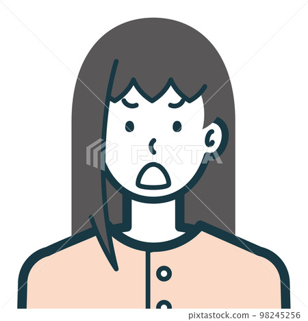 便衣女怒臉半身像3 98245256