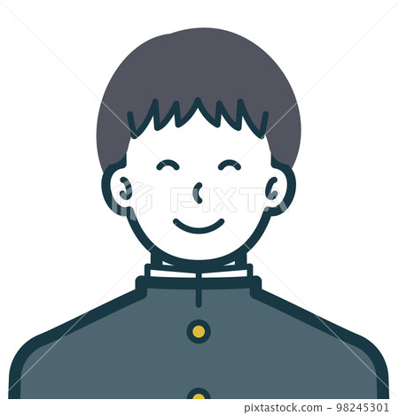 Bust shot of a smiling male high school student 2 98245301
