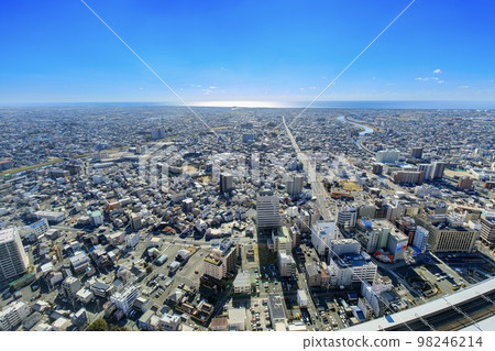 從 Act Tower 觀景走廊（濱松站方向）眺望濱松市景 98246214