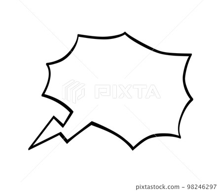 Speech bubble. Comic book style. Speech bubble. Comic book style. 98246297