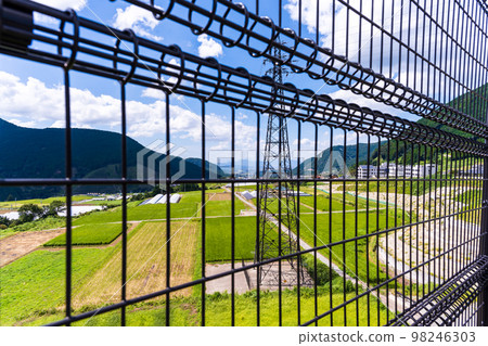 新阿蘇大橋周邊景色“連接國道57號線南阿蘇村館野和南阿蘇村川洋的全長525m的大橋” 新阿蘇大橋周邊景色“連接國道57號線南阿蘇村館野和南阿蘇村川洋的全長525m的大橋” 98246303