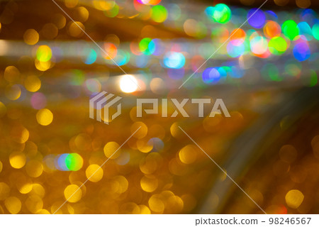 Multicolored rainbow large bokeh effect background 98246567