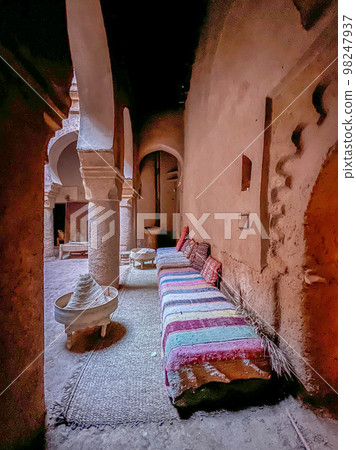 View of a lounge area near a Riad in Morocco 98247937