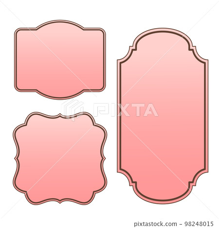 pink gradient frame set pink gradient frame set 98248015