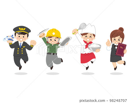 勞動人民、飛行員、泥水匠、糕點師、服務員、蛋糕店 98248707