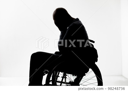 Female wheelchair Female wheelchair 98248736