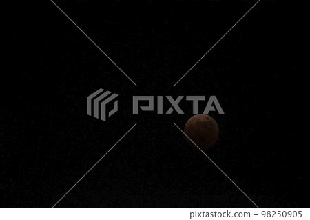 Moon in phases during a total solar eclipse 98250905