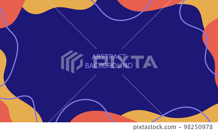 Abstract organic background. Liquid colourful wallpaper. Curved and wavy shapes and lines backdrop Abstract organic background. Liquid colourful wallpaper. Curved and wavy shapes and lines backdrop 98250978