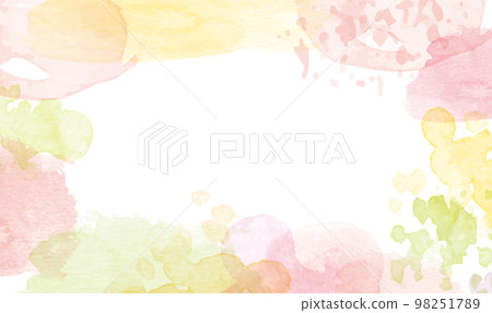 Watercolor spring background illustration 98251789