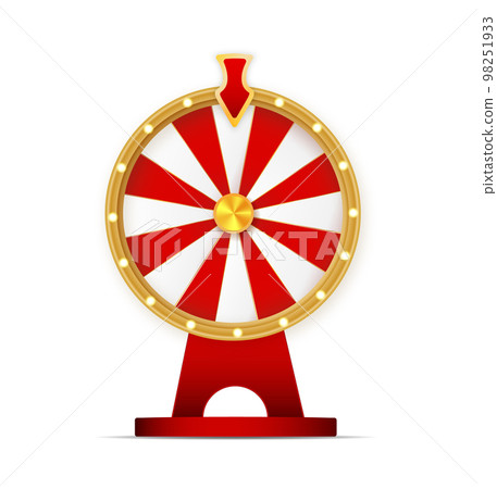 Wheel of fortune object isolated on white background. Wheel of fortune object isolated on white background. 98251933