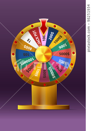 Fortune wheel vector illustration for gambling background and lottery win concept. Wheel fortune for game and win jackpot. Fortune wheel vector illustration for gambling background and lottery win concept. Wheel fortune for game and win jackpot. 98251934