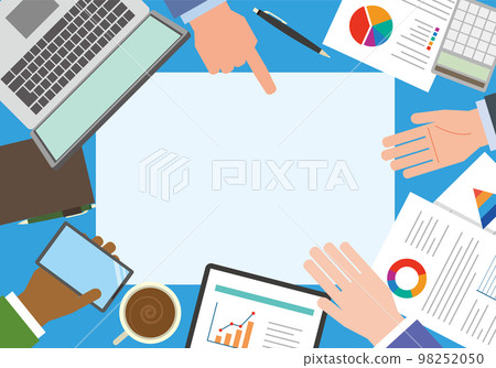 與商務人士開會的複制空間的插圖 與商務人士開會的複制空間的插圖 98252050