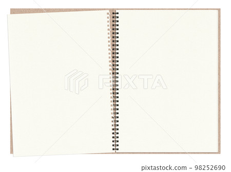 一本撕裂的雙頁速寫本,無陰影的剪裁材料 一本撕裂的雙頁速寫本,無陰影的剪裁材料 98252690