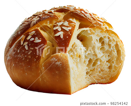 Fresh hot bread. Illustration Generative AI Fresh hot bread. Illustration Generative AI 98254142