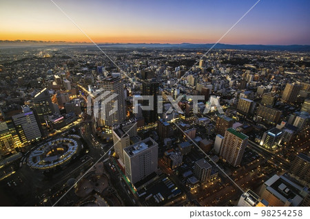 Hamamatsu City Night view from Act Tower Observation Corridor (in the direction of Hamamatsu Castle) Hamamatsu City Night view from Act Tower Observation Corridor (in the direction of Hamamatsu Castle) 98254258