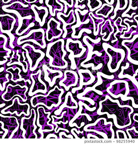 Deformed wavy dope word seamless pattern wallpaper.Vector graphic illustration.Trippy lettering,dope seamless pattern wallpaper print concept 98255940