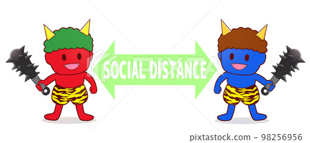 社交距離節分食人魔(有影子) 社交距離節分食人魔(有影子) 98256956