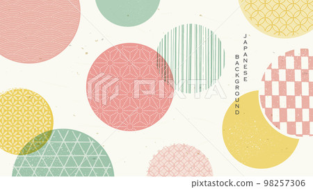 春天的日本圖案背景 98257306