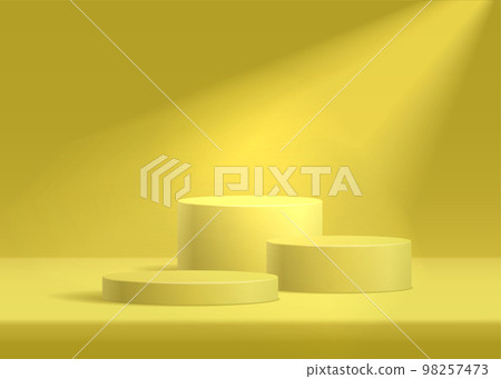 Product display presentation realistic 3d cylinder pedestal podium Product display presentation realistic 3d cylinder pedestal podium 98257473