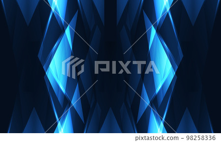 Dark blue modern abstract background with geometric objects. Dark blue modern abstract background with geometric objects. 98258336