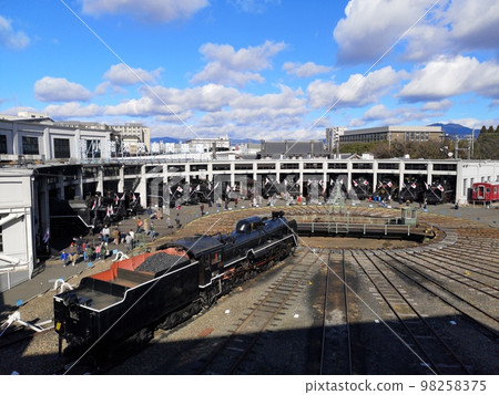 New Year steam locomotive New Year steam locomotive 98258375