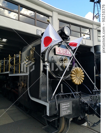 New Year steam locomotive New Year steam locomotive 98258376
