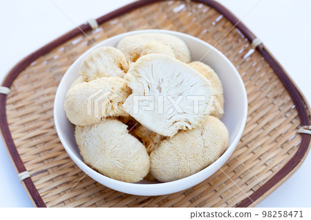 Fresh rare lion's mane mushroom 98258471