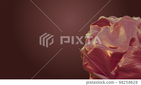 3D rendering anisotropic stone morphing. Waves of deformation on the material 3D rendering anisotropic stone morphing. Waves of deformation on the material 98258628