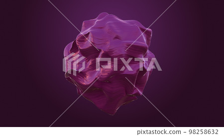 3D rendering anisotropic stone morphing. Waves of deformation on the material 3D rendering anisotropic stone morphing. Waves of deformation on the material 98258632