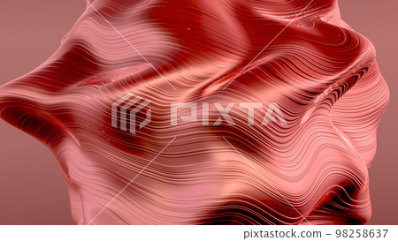 3D rendering anisotropic stone morphing. Waves of deformation on the material 3D rendering anisotropic stone morphing. Waves of deformation on the material 98258637