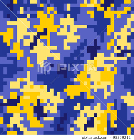 Yellow blue camouflage Yellow blue camouflage 98259211
