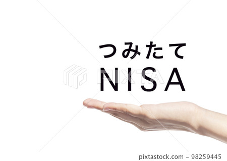 NISA image NISA characters on the palm NISA image NISA characters on the palm 98259445