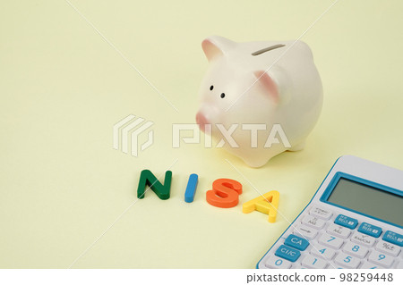 NISA 圖像存錢罐和計算器 NISA 圖像存錢罐和計算器 98259448